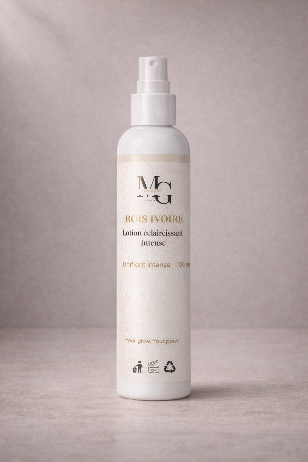 Lotion visage intensive éclat Bois Ivoire 100 ml pour peaux noires et métissées — Maison Gloria