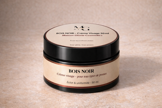 Crème visage unifiante Bois Noir 50 ml pour peaux noires et métissées — Maison Gloria
