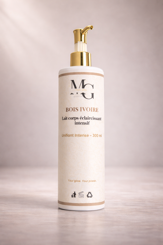Lait corps intensif unifiant Bois Ivoire 300 ml pour peaux noires et métissées — Maison Gloria